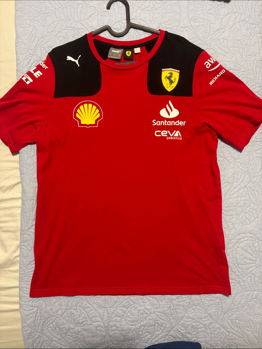 PUMA Ferrari Red Short-Sleeve Team Shirt